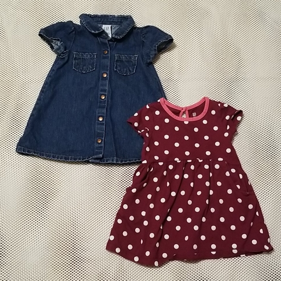 Bundle of baby Gap baby/infant girl dresses